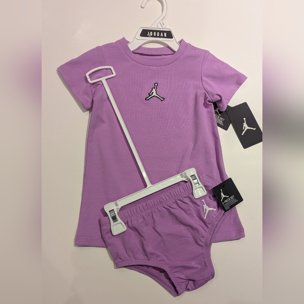 Jordan Baby Girl 2 Piece Dress•Lilac 18 Months